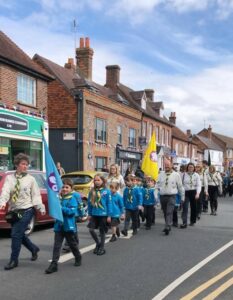 st george' day parade scouts